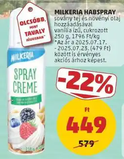 PENNY MILKERIA HABSPRAY ajánlat