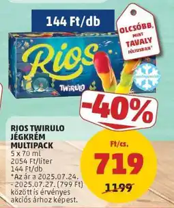 PENNY RIOS TWIRULO JÉGKRÉM MULTIPACK ajánlat