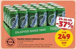 PENNY Tuborg Green dobozos sör ajánlat