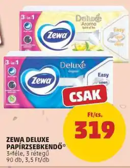 PENNY ZEWA DELUXE PAPÍRZSEBKENDŐ ajánlat