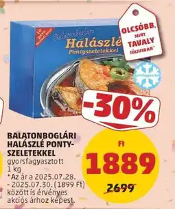 PENNY Balatonboglári Halászlé Pontyszeletekkel ajánlat