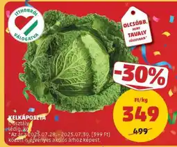 PENNY Kelkáposzta ajánlat