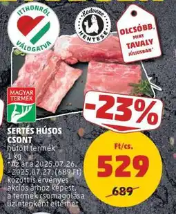 PENNY Sertés húsos csont ajánlat