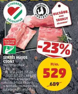 PENNY Sertés húsos csont ajánlat