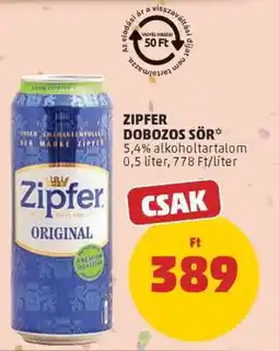 PENNY ZIPFER DOBOZOS SÖR ajánlat