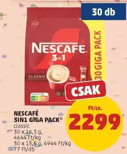 PENNY NESCAFÉ 3IN1 GIGA PACK ajánlat