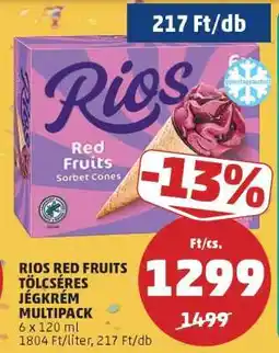 PENNY RIOS RED FRUITS TÖLCSÉRES JÉGKRÉM MULTIPACK ajánlat