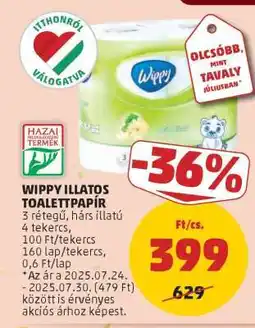 PENNY Wippy Illatos Toalettpapír ajánlat
