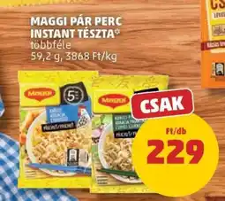 PENNY Maggi Pár perc instant tészta ajánlat