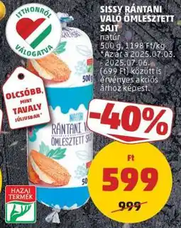 PENNY Sissy Rántani Való Ömlesztett Sajt ajánlat