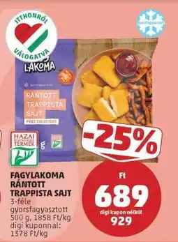 PENNY Fagylakoma Rántott Trappista Sajt ajánlat