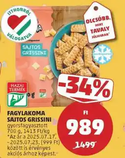 PENNY FAGYLAKOMA SAJTOS GRISSINI ajánlat