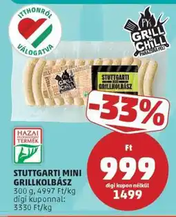 PENNY STUTTGARTI MINI GRILLKOLBÁSZ ajánlat