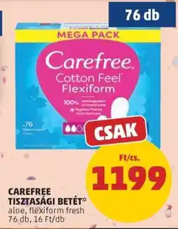 PENNY CAREFREE Tisztasági betét ajánlat