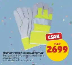 PENNY Fényvisszaverős Munkakesztyű ajánlat