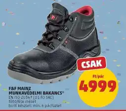 PENNY F&F MAINZ MUNKAVÉDELMI BAKANCS ajánlat
