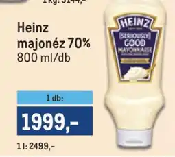 Metro HEINZ MAJONÉZ 70% ajánlat
