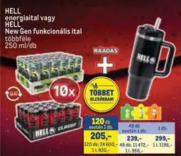 Metro Hell energiaital vagy Hell New Gen funkcionális ital ajánlat