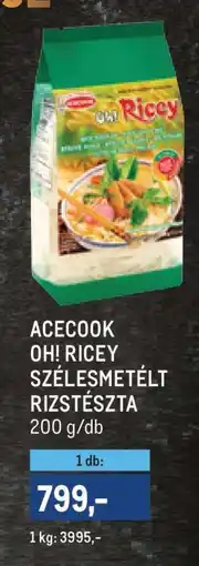 Metro ACCOOK OH! RICEY SZÉLESMETÉLT RIZSTÉSZTA ajánlat