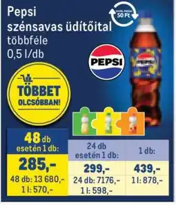 Metro Pepsi szénsavas üdítőital ajánlat