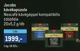 Metro Jacobs kávékapszula ajánlat