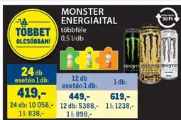 Metro MONSTER Energiaital ajánlat