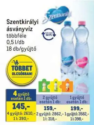 Metro SZENTKIRÁLYI Ásványvíz ajánlat