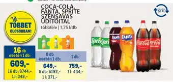 Metro Coca-Cola, Fanta, Sprite szénsavas üdítőital ajánlat
