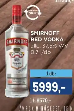 Metro SMIRNOFF RED VODKA ajánlat