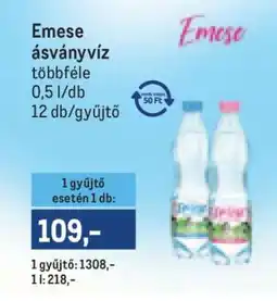 Metro Emese ásványvíz ajánlat