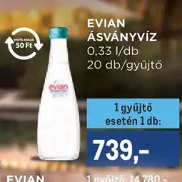 Metro EVIAN ásványvíz ajánlat