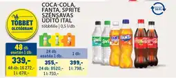 Metro COCA-COLA, FANTA, SPRITE SZÉNSAVAS ÜDÍTŐ ITAL ajánlat