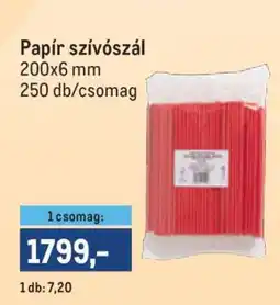 Metro Papír szívószál ajánlat