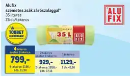 Metro Alufix szemetes zsák zárószalaggal ajánlat