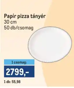 Metro Papír pizza tányér ajánlat