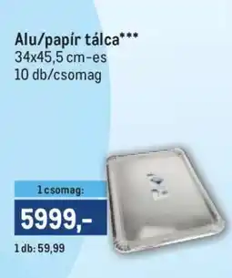 Metro Alu/papír tálca ajánlat