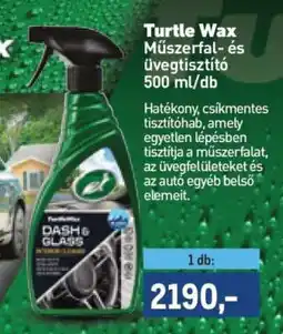 Metro Turtle Wax műszerfal- és üvegtisztító ajánlat