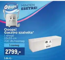 Metro Ooops! Gasztro szalvéta ajánlat
