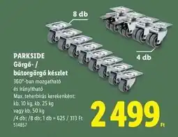 Lidl Parkside Görgő-/ bútorgörgő készlet ajánlat