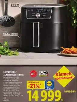 Lidl Silvercrest XL forrólevegős fritőz ajánlat