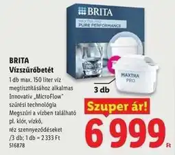 Lidl BRITA Vízszűrőbetét ajánlat