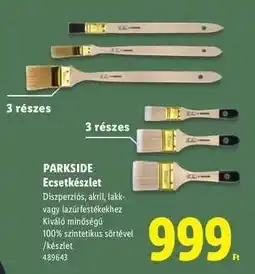 Lidl PARKSIDE Ecsetkészlet ajánlat