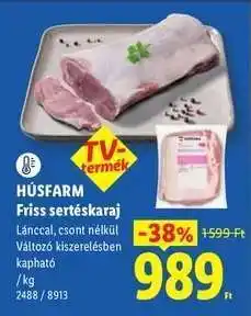 Lidl Húsfarm Friss sertéskaraj ajánlat