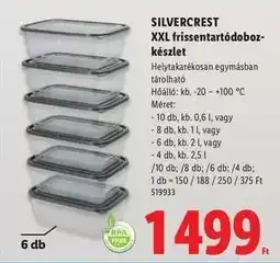 Lidl SILVERCREST XXL frissentartódoboz-készlet ajánlat