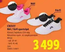 Lidl CRIVIT Női / férfi sportcipő ajánlat