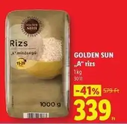 Lidl GOLDEN SUN „A“ rizs ajánlat