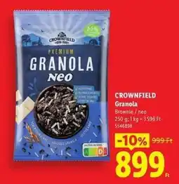 Lidl Crownfield Granola ajánlat