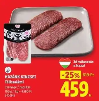 HAZÁNK KINCSEI Téliszalámi