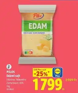 Lidl PILOS Edámi sajt ajánlat