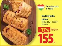 Lidl Sertésvirslis párna ajánlat